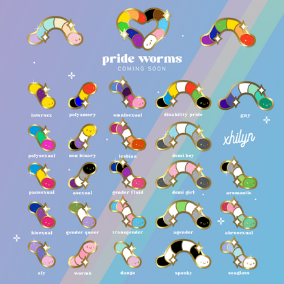 Pride Worms (New gay colorway for preorder!)