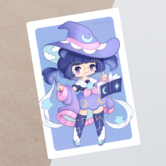Astrology Bear Witch Postcard Print - August 23