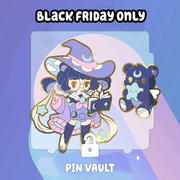 Black Friday 🖤 Pin Vault 🗝️ Astrology Bear Witch Pins - August 2023
