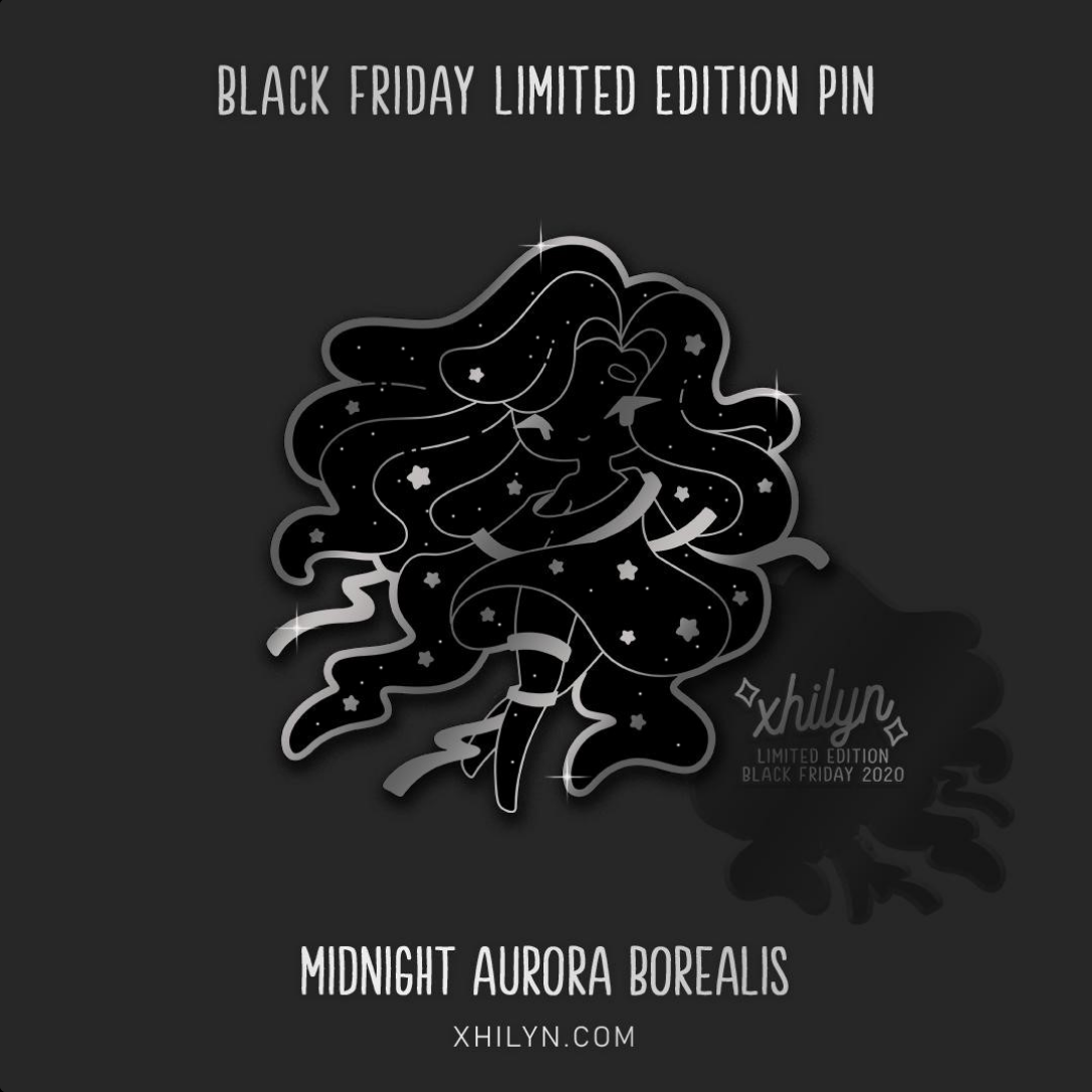Exclusive Black Friday 2020 pins 🖤 Aurora Borealist (Black)