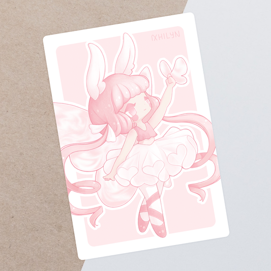 Ballerina Fairy Postcard Print - April 23