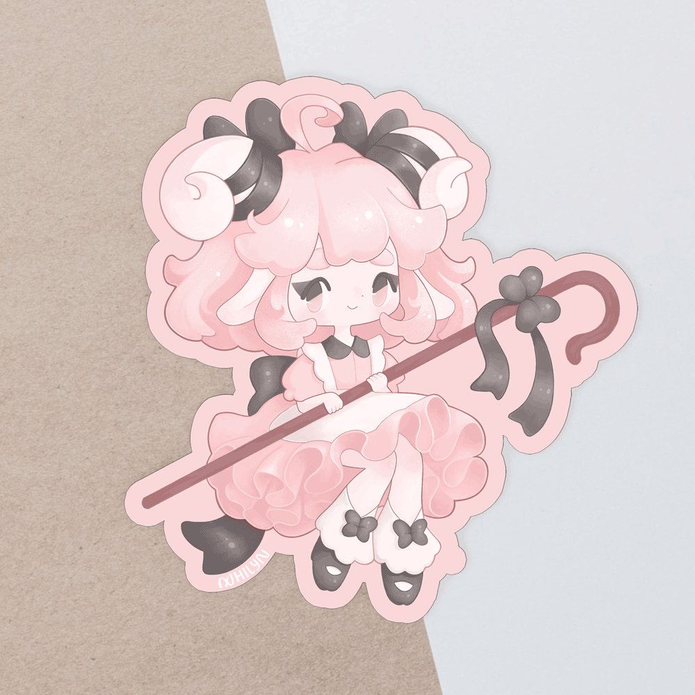 Bow Peep Matte Holo Sticker - February 25