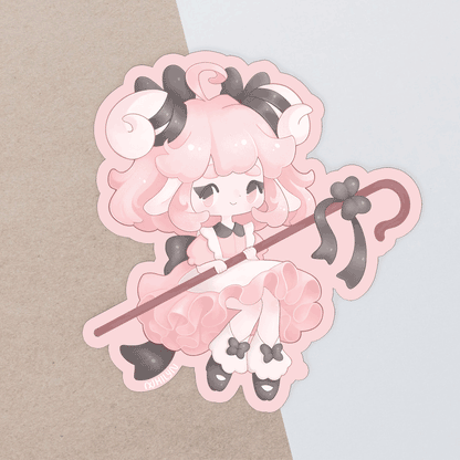 Bow Peep Matte Holo Sticker - February 25