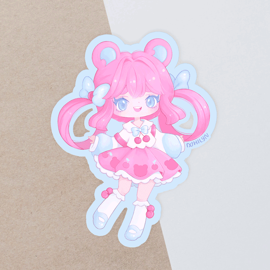 Cherry Bear Holo Sticker - June 25