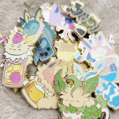 Boba Vaporeon Eevee Pin