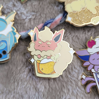 Cinnamon Whiskey Flareon Eevee Pin