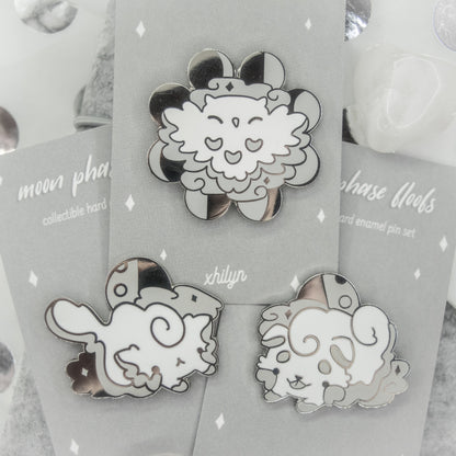 Moon Phase Animal Pins