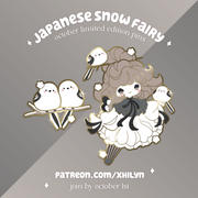 Japanese Snow Fairy Pins - October 2024