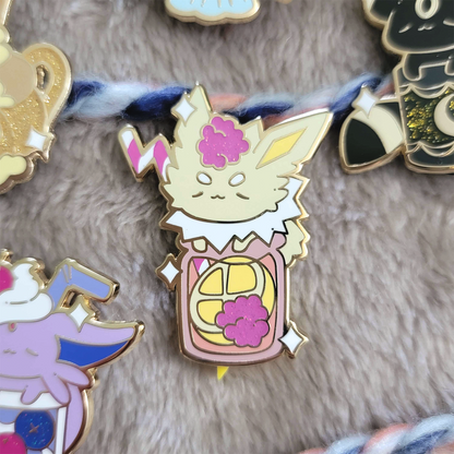 Raspberry Lemonade Jolteon Eevee Pin
