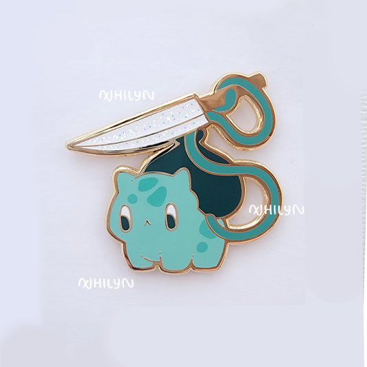 Knife Bulbasaur Pin