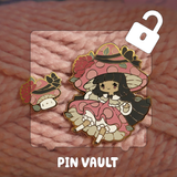 Pin Vault 🗝️ Mushroom Princess Pin - March 2021