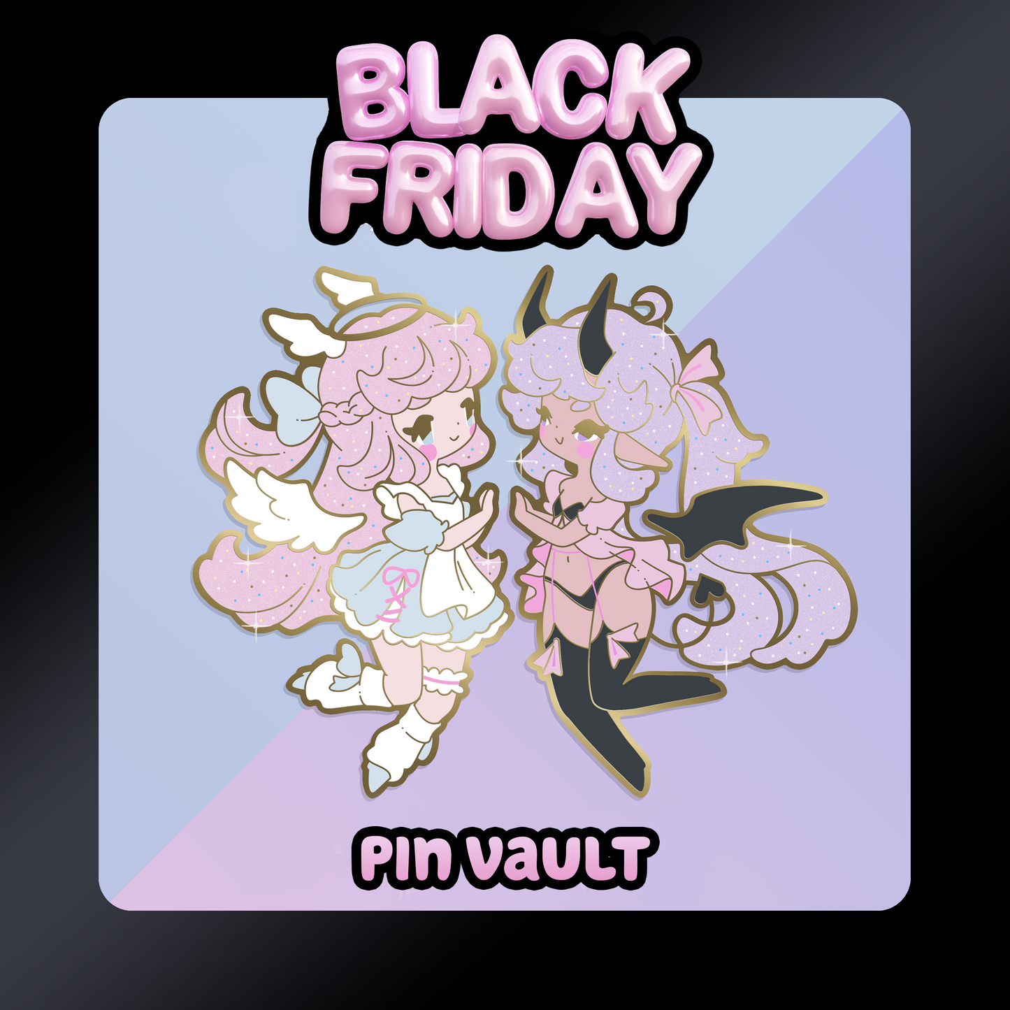 Black Friday Pin Vault 🖤 Dual Heart Pins - July 2025