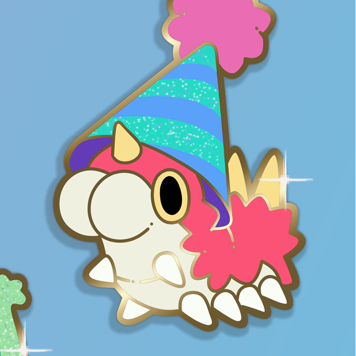 [PREORDER] Party Hat Wurmple Pin ~ (Ships January 2026)