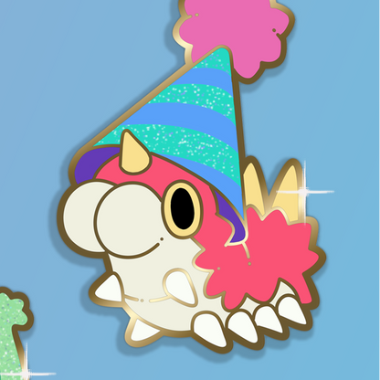 [PREORDER] Party Hat Wurmple Pin ~ (Ships January 2026)