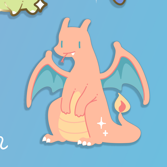 [PREORDER] Zerpy Charizard Pin ~ (Ships January 2026)
