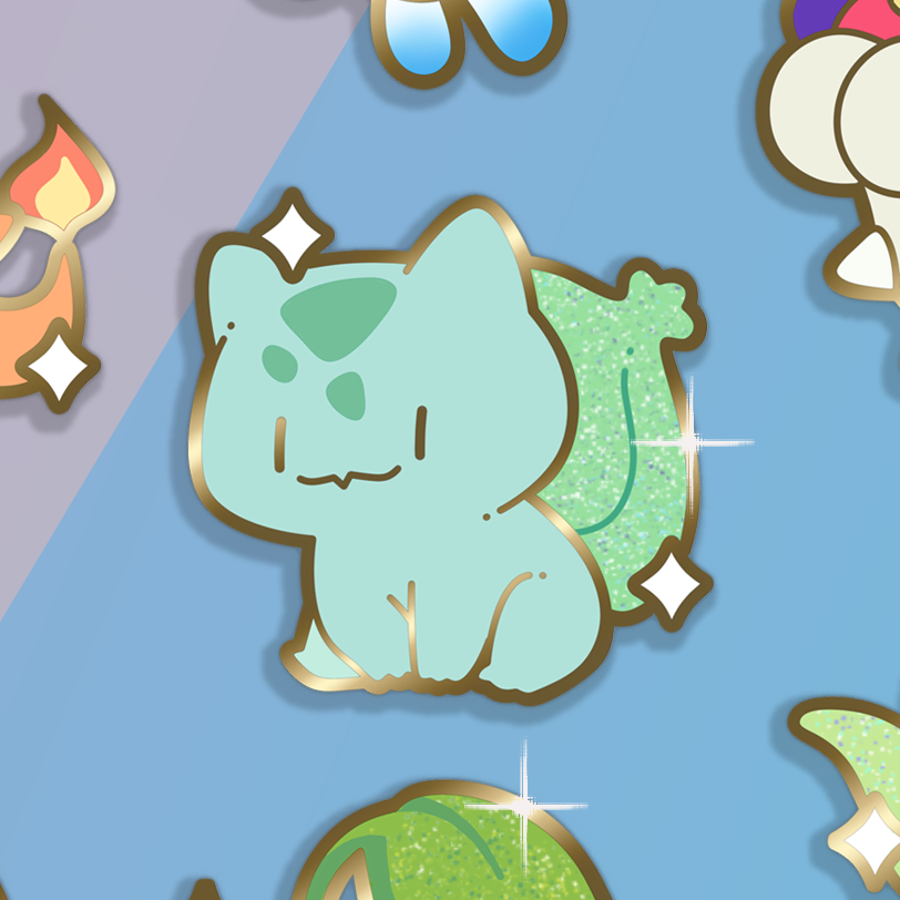 Bulbasaur Pin ~ Mini Mon series – Xhilyn
