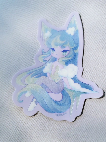 Fennec Frost Matte Holo Sticker - December 24