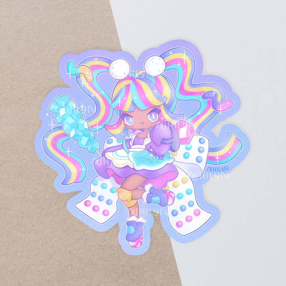 Rainbow Sweets Matte Holo Sticker - Q2 26