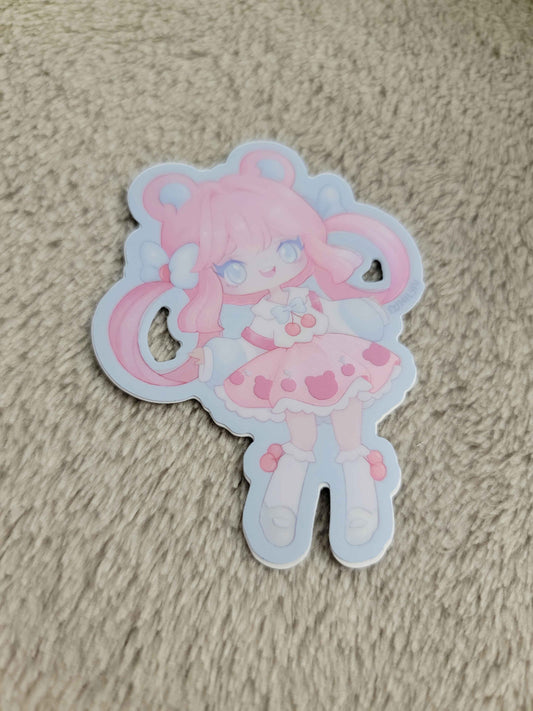 Cherry Bear Holo Sticker - June 25