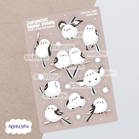 Japanese Snow Fairy Sticker Sheet