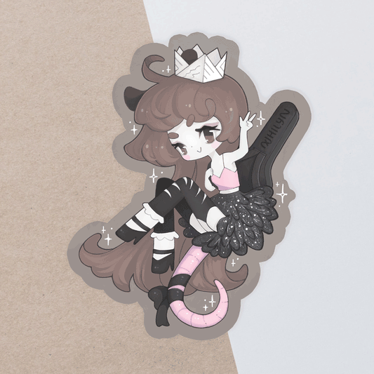 Trash Queen Matte Holo Sticker - August 25