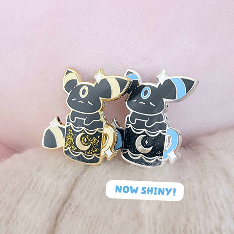 Black Coffee Umbreon Eevee Pin