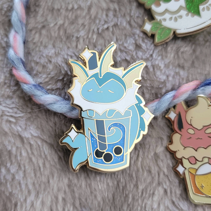 Boba Vaporeon Eevee Pin