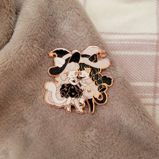 Pink/Black Hallow Queens Collab Pin ~ Last chance