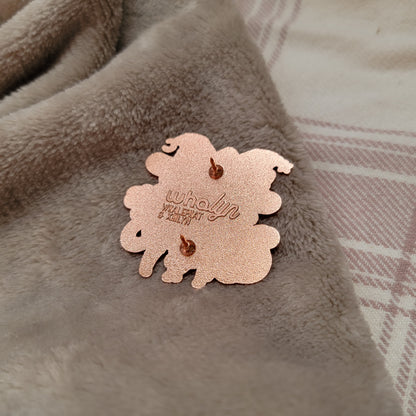 Pink/Black Hallow Queens Collab Pin ~ Last chance