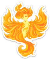 Fiery Phoenix Sticker