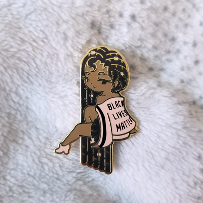 BLM Fundraiser Pin, Sticker, Postcard Set ~ Black Lives Matter ~ B-Grade ~ Last chance