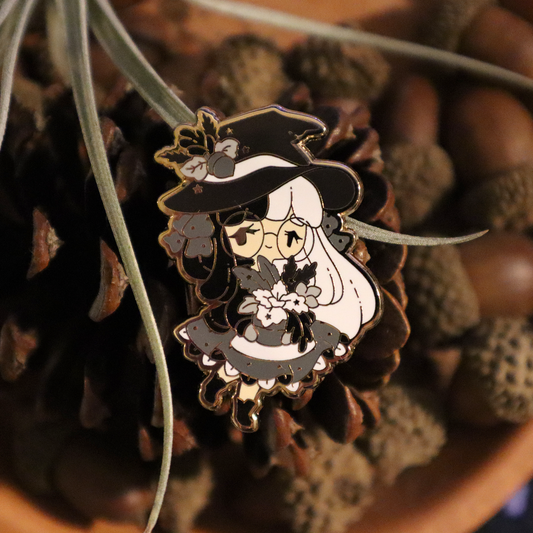 B&W Herbology Witch Pin~ Limited Edition Recolor
