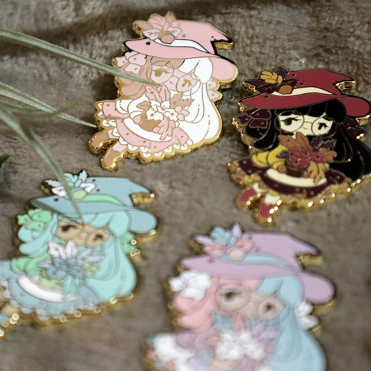 Herbology Witch Pins ~ Limited Edition