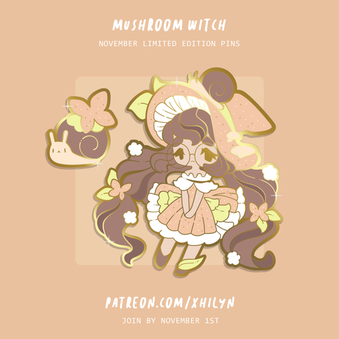 Cottage Mushroom Pins - Nov 2022