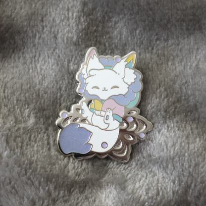 Pastel/Color Block Snow Fox ~ Limited Edition ~ Last chance