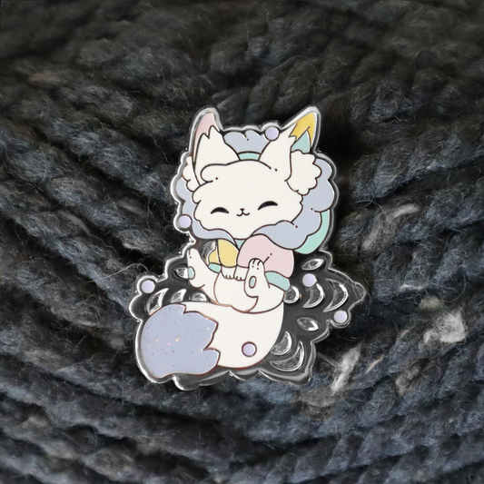 Pastel/Color Block Snow Fox ~ Limited Edition ~ Last chance