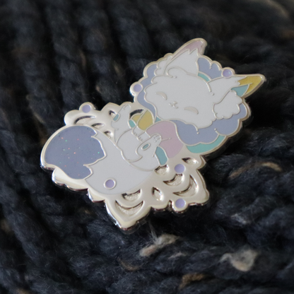 Pastel/Color Block Snow Fox ~ Limited Edition ~ Last chance