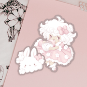 Baby's Breath & Baby Bunny Stickers ~ Last chance