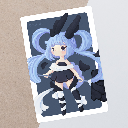 Black Rose Magician Postcard Print