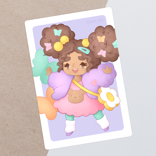 Fly With Me Butterfly Postcard Print - Feb 23