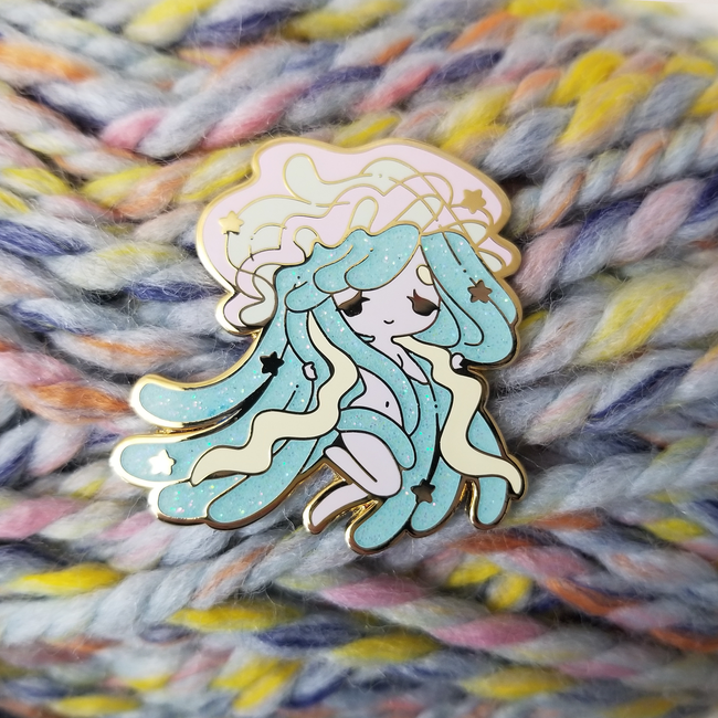 Pastel Jellyfish Recolor Pin - Limited Edition ~ Last chance