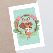 Forest Fawn Postcard Print