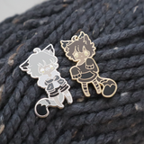 Mori and Esper Cat Boy Pins