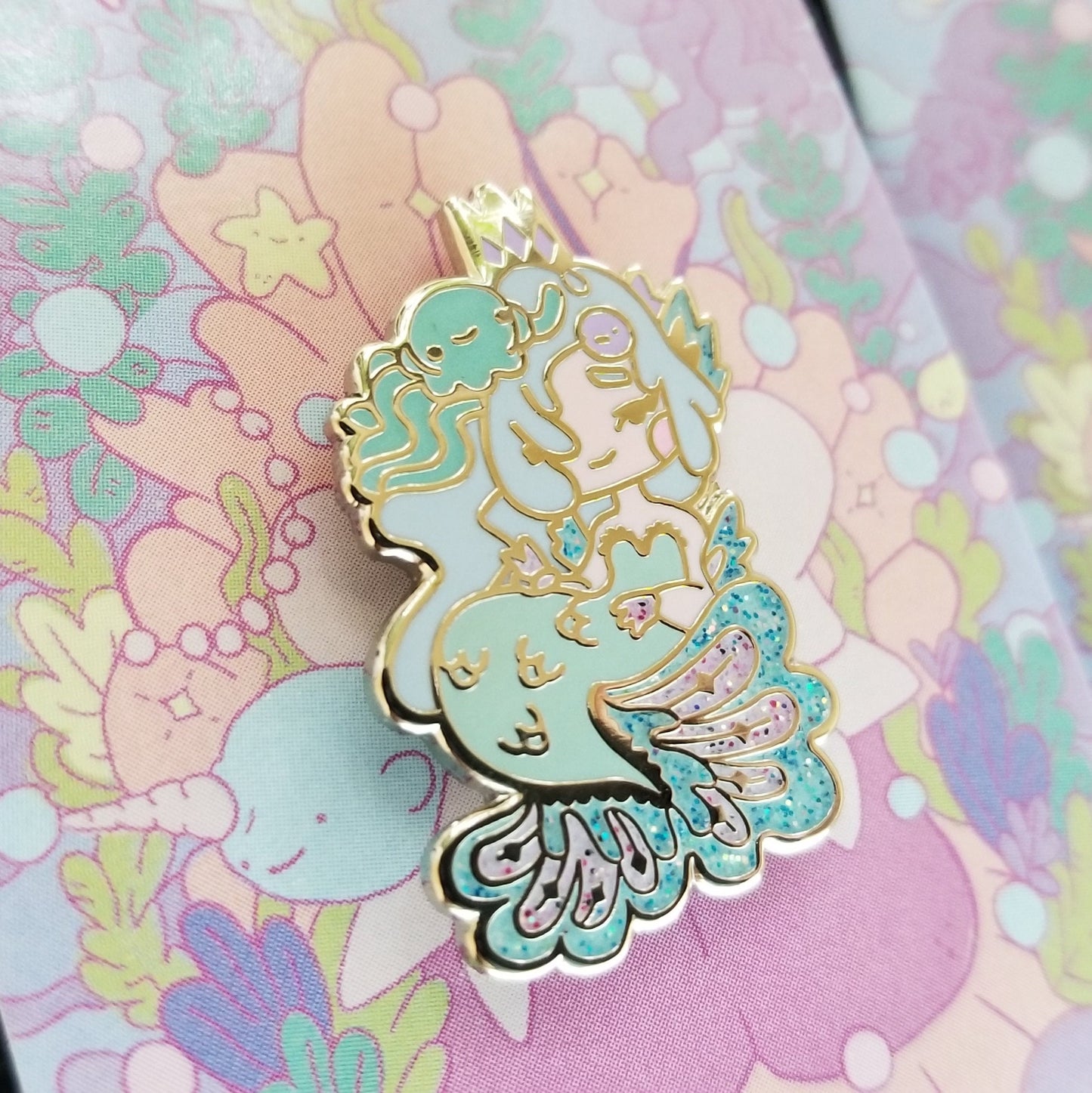Blue & Green Mermaid Pins