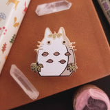 Totoro Snowman Pin
