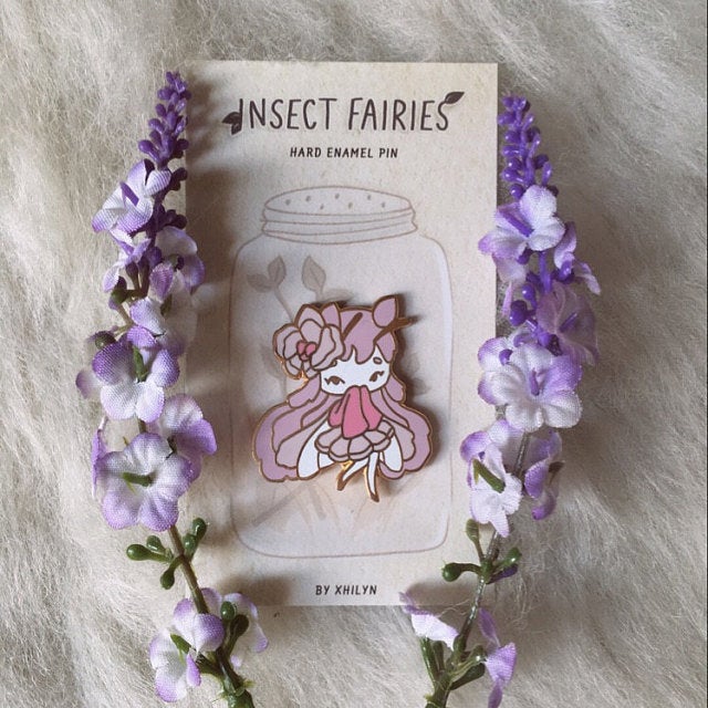 Orchid Mantis Fairy Pin