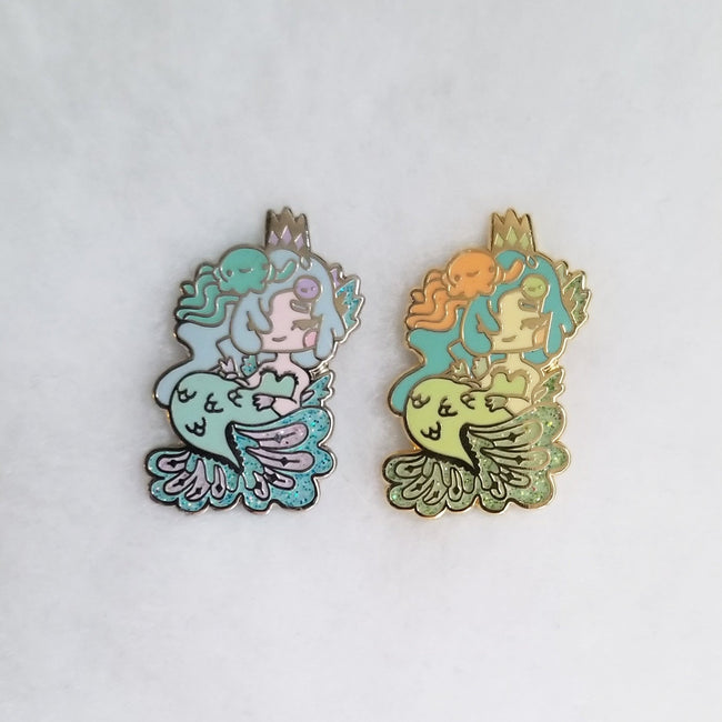 Blue & Green Mermaid Pins
