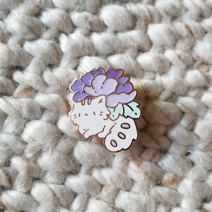 Pink Kitty Planter Pin