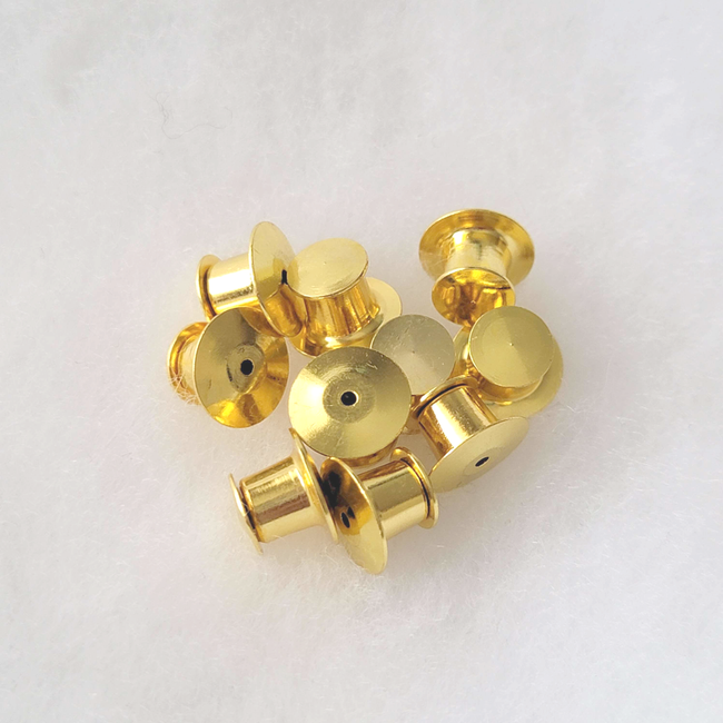 Pin Savers! Gold Locking Pin Backs / Clutches