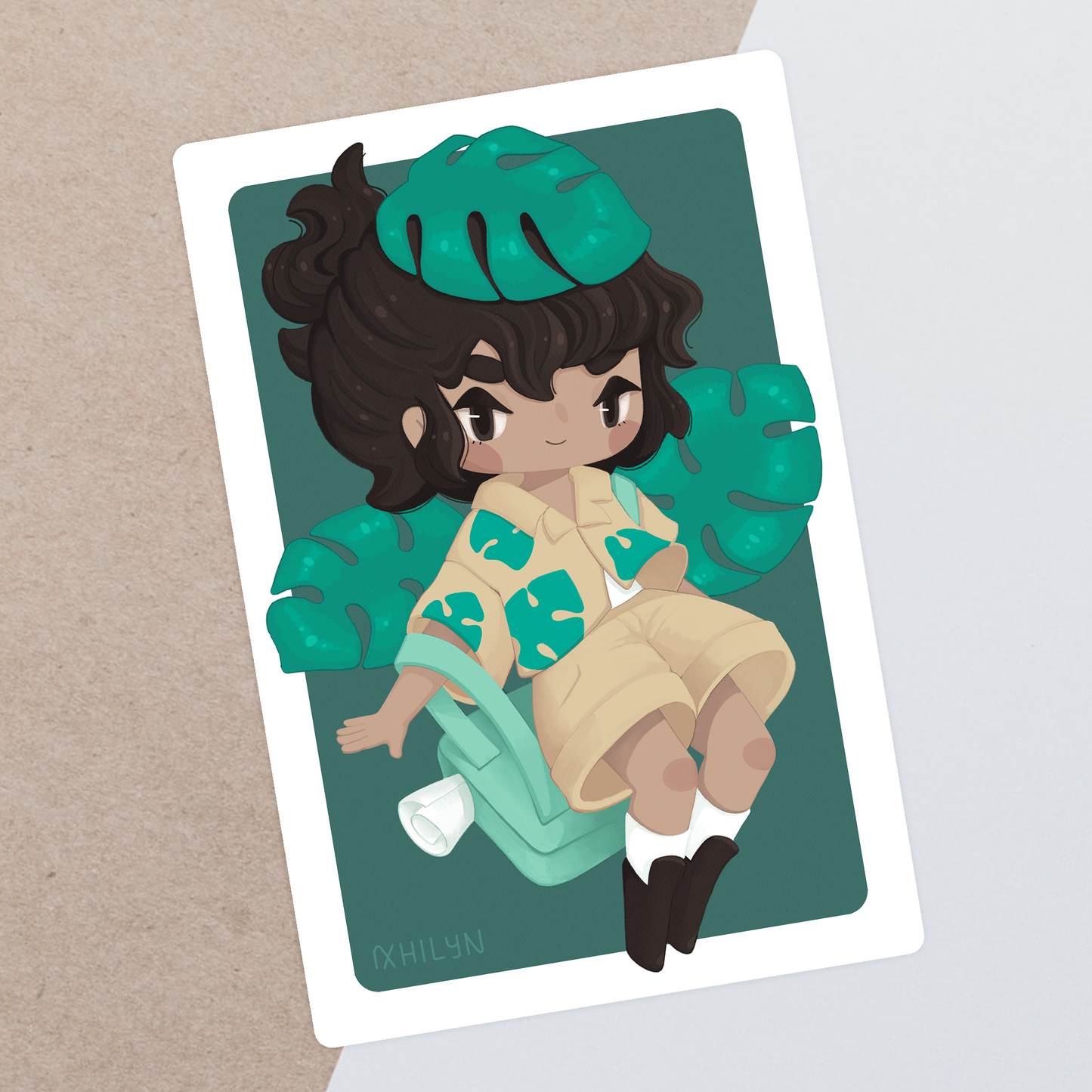 Monstera Postcard Print ~ Last chance